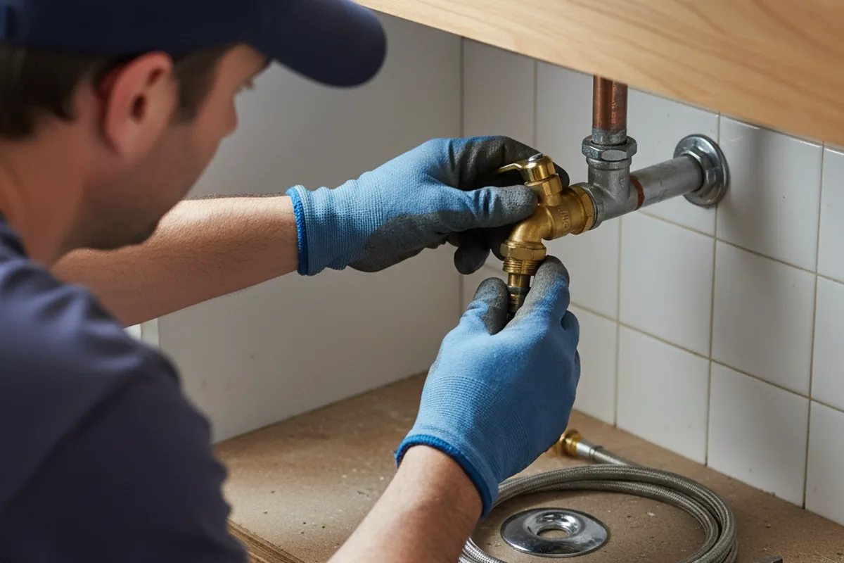 Shutoff valve and fitting work during Repiping in Columbus